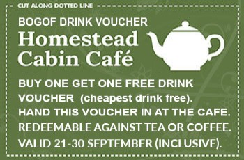 Cabin Cafe Buy One Get One Free Drink Voucher