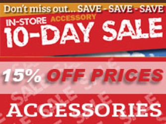 10 Day IN-STORE Sale From 21 - 30 September