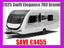 2025 Swift Elegance 780 Grande with E&P hydraulic auto-levelling system